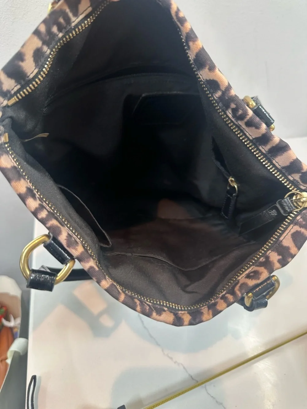 Coach Ocelot Tote Bag with Black Handles - Picture 10 of 10
